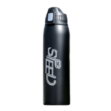 Gourde Isotherme noir de 1L Sport en Inox