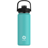 Gourde Thermos cyan en acier Inox