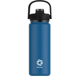 Gourde Thermos bleu en Inox et hermétique