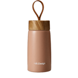 Mug Isotherme rose de 250ml avec bouchon en bois