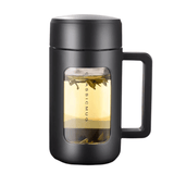 Mug thermos noir Infuseur en verre